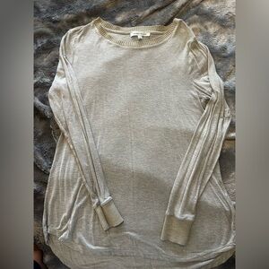 Rose & Olive Gold Long Sleeve Top